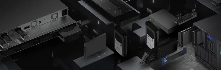 Illustration d’une baie de disques en RAID pour le stockage en infrastructure IT professionnelle