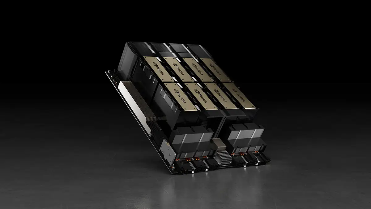 Image des GPUs NVIDIA (H100, RTX 4090, RTX 5090) illustrant les avancées pour l’IA en 2025