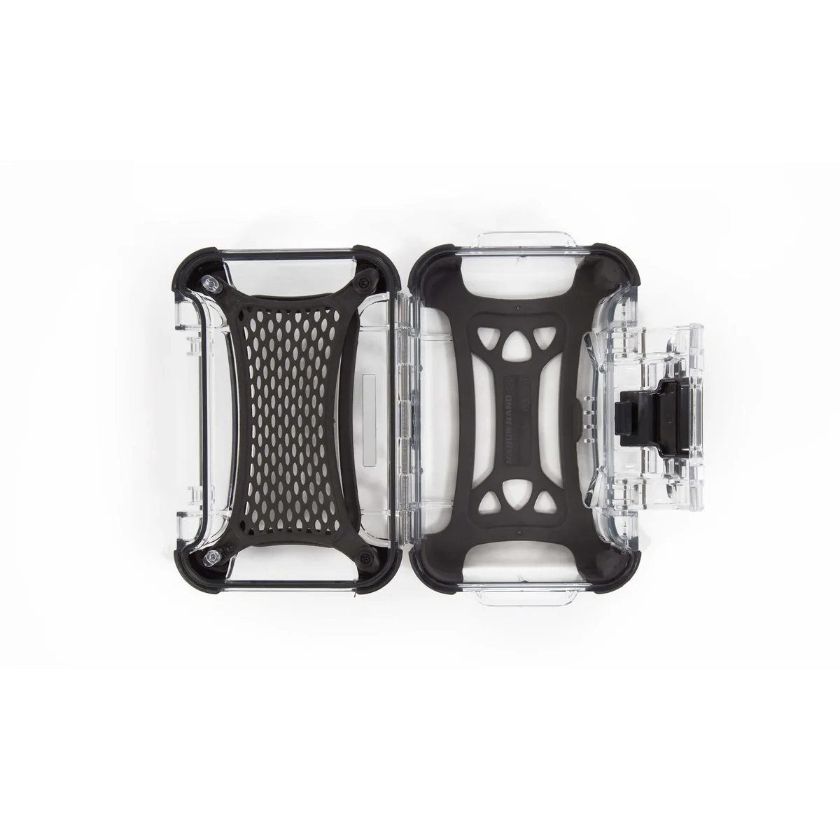 Vue intérieure d’une valise NANUK Nano avec webbing