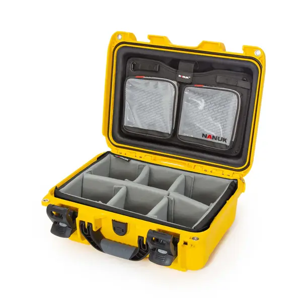 Nanuk 915 jaune avec séparateurs kit photo