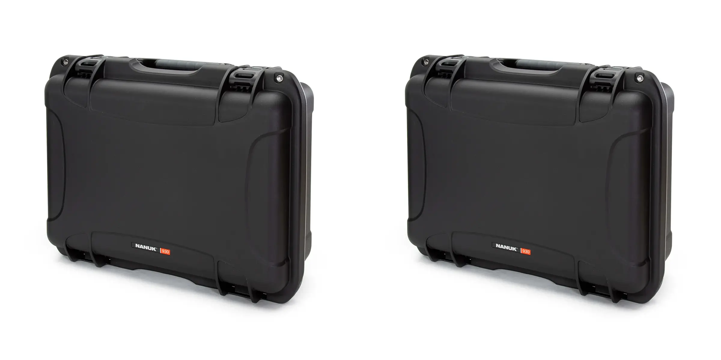 Valise de protection NANUK 930 et 933 noires vue de 3/4