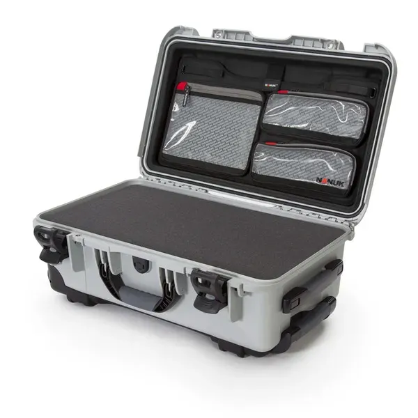Nanuk 935 gris avec mousse et organisateur de couvercle
