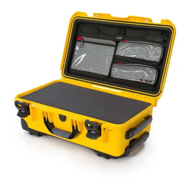 Nanuk 935 jaune avec mousse et organisateur de couvercle