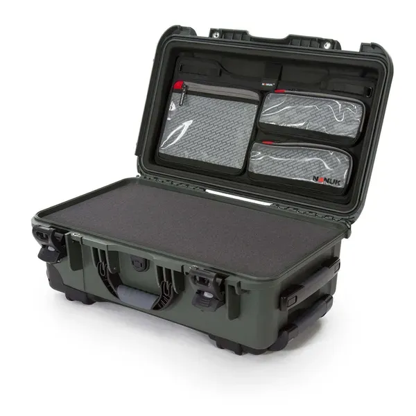 Nanuk 935 olive avec mousse et organisateur de couvercle