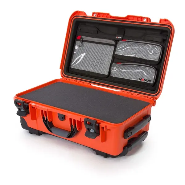 Nanuk 935 orange avec mousse et organisateur de couvercle