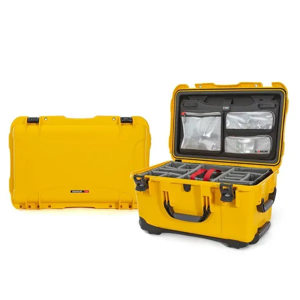 Nanuk 938 jaune séparateurs kit photo avec organisateur de couvercle
