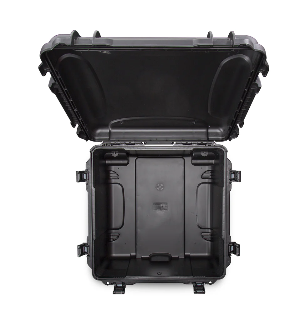 Vue intérieure de la valise NANUK 968 ouverte vide